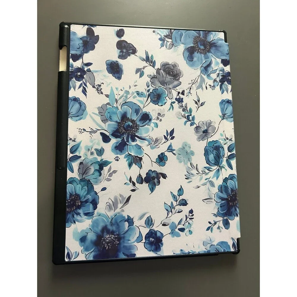 Tablet White Floral Cover New